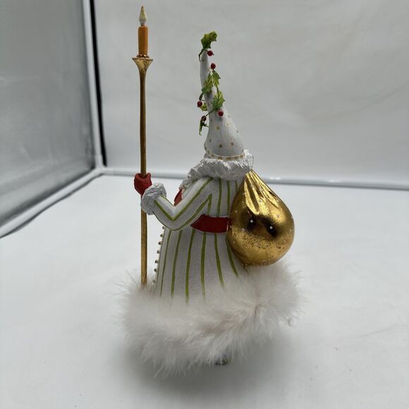 Dash Away Candlelight Santa Figure by Patience Brewster 11” - Picture 4 of 6